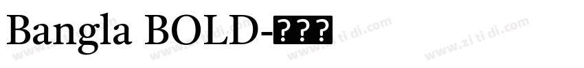 Bangla BOLD字体转换